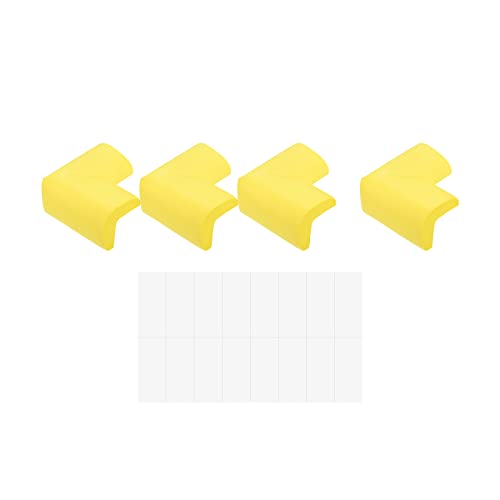 Image of uxcell Corner Guards Edge Protectors, 12Pack Foam Safety Bumper Thicken, 55mm /2.16 inch(L) for Furniture Corner Table Edge Guard, Yellow
