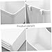 WOONEKY 6 piezas Organizador de Pared para Tablero Perforado con Ganchos Cubetas de Almacenamiento Blancas Resistente y Versátil para Garaje Taller Cocina y Oficina Imagen de WOONEKY 6 piezas Organizador de Pared para Tablero Perforado con Ganchos Cubetas de Almacenamiento Blancas Resistente y Versátil para Garaje Taller Cocina y Oficina