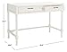 SAFAVIEH Home Collection Filbert Distressed White 2-Drawer Writing Desk DSK5701A