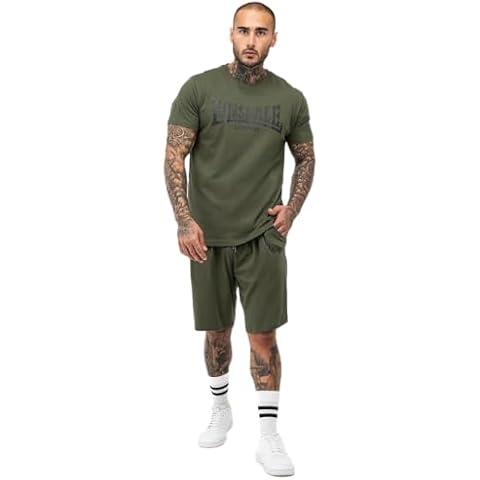 Lonsdale Men's Olive/Black MOY Tracksuit Cover