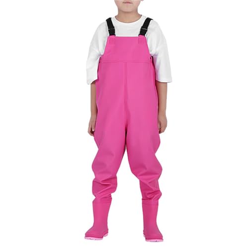 HWBZSZY Jugend-Angelhose wasserdichte Nylon/PVC-Wathose mit Hoher Taille und Verstellbarem Schultergurt Wathose rutschfeste Gummi-Regenschuhe Jagdstiefel für Jungen und Mädchen,Rosa,36 HWBZSZY Jugend-Angelhose wasserdichte Nylon/PVC-Wathose mit Hoher Taille und Verstellbarem Schultergurt Wathose rutschfeste Gummi-Regenschuhe Jagdstiefel für Jungen und Mädchen,Rosa,36