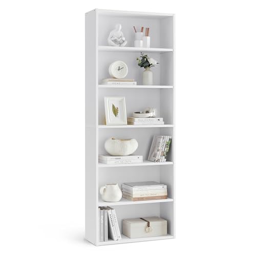 VASAGLE Bibliothèque, Étagère sur 6 Niveaux, Meuble de Rangement Ouvert, Étagère, 24 x 60 x...