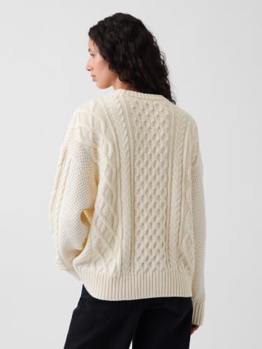Image of Gap Women's Cable Crewneck Sweater