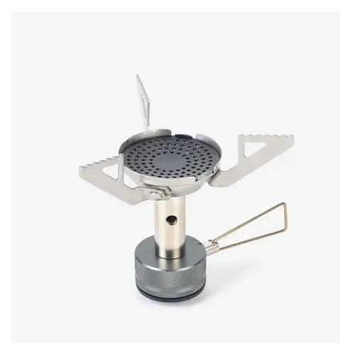Juego de estufa for exteriores: adaptador recarga propano for Gas for acampar al aire libre, potente equipo Camping con quemador for exteriores a prueba viento(1Pcs Burner)
