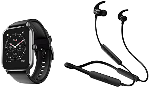 Image of boAt Xtend Pro with Advanced Dedicated Bluetooth Calling Chip, Dial Pad & Rockerz 255 Pro+ in-Ear Bluetooth Neckband with Upto 40 Hours Playback, ASAP Charge, IPX7, Dual Pairing, BT v5.0, with Mic