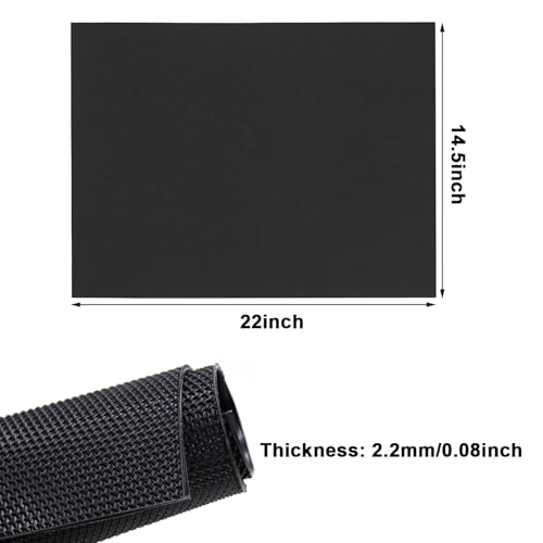 Image of Resistant Shoes Sole Sheet Kit 2.5MM Thick Rubber Heel Repair Pad with Glue 15x22 Inch Black Shoes Sole Bottom Pads Replacement Material for Women&Men Boot Shoes