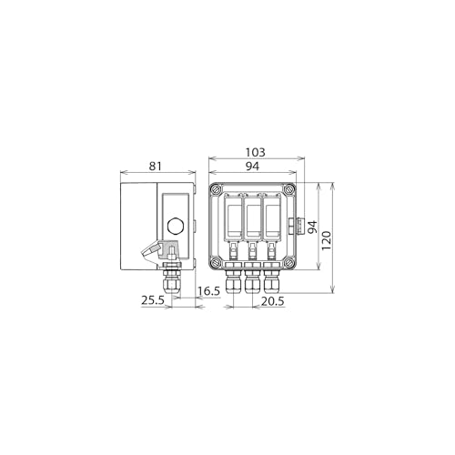 Parafoudre Dehn 900910 Cube yPV sCI 1000 stopper les surtensions photovoltaïques 1 module