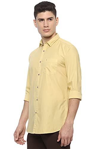 Image of Van Heusen Men's Cotton Slim Fit Solid Casual Shirt