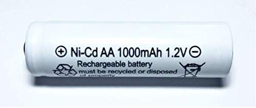 RELIGHTABLE AA NiCd 1000mAh 1.2V Rechargeable Batteries for Solar Garden Lights (Pack of 12)