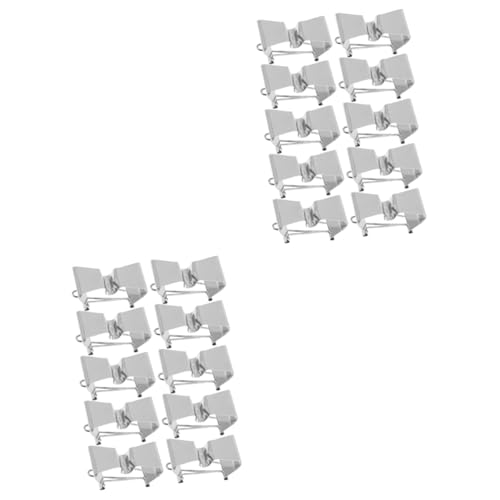 BELLIFFY 2sets Art Frame Holder Oil Painting Separating Clip Stainless Steel Clamp 10pcs*2