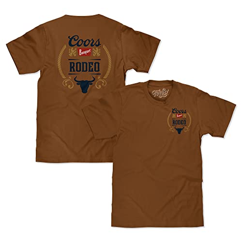 Tee Luv Men's Coors Banquet Beer Shirt - Front and Back Coors Rodeo Bull T-Shirt 5