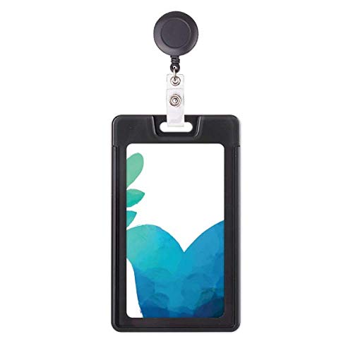 Porte-badge rétractable anti-guerre bleu : évitez les chutes de badge d'entreprise