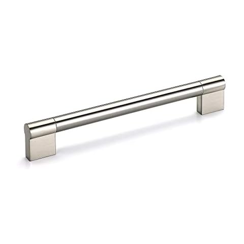 Richelieu Hardware BP527320195 Avellino Collection 12 5/8-inch (320 mm) Center-to-Center Brushed Nickel Modern Cabinet and Drawer Pull Handle for Kitchen, Bathroom, and Furniture Cover
