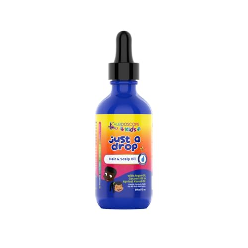Kaleidoscope Kids Just a Drop Nourishing Hair Oil, Softens Curly Hair, 2 oz image 3