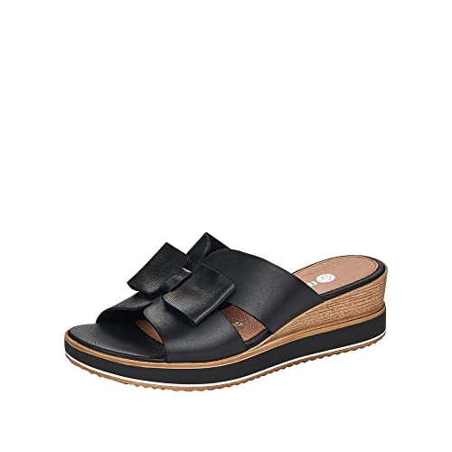 Remonte D6456, Sandale cale Femme, Noir 00, 40 EU