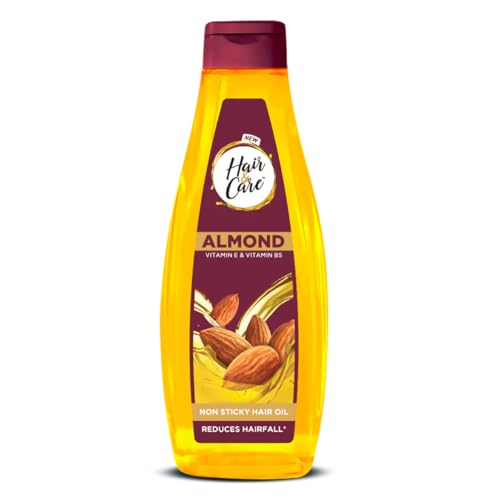 आयुर्वेदिक बालों का तेल लम्बे बाल करने के लिए 3 Hair & Care with Almond,Non-Sticky Hair Oil, 300 ml