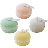 HOLIDYOYO Lot De 4 Bougies Parfumées Macaron Pour Décoration De Mariage