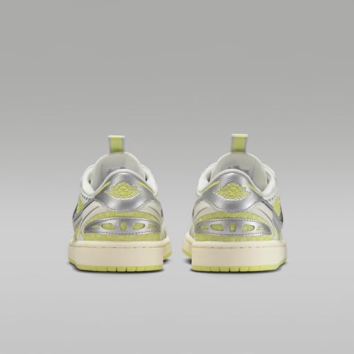 Air Jordan 1 Low Method of Make Women's Shoes (Sail/Metallic Silver/Luminous Green) Size 6.5 by Nike - Used condition - Image 6