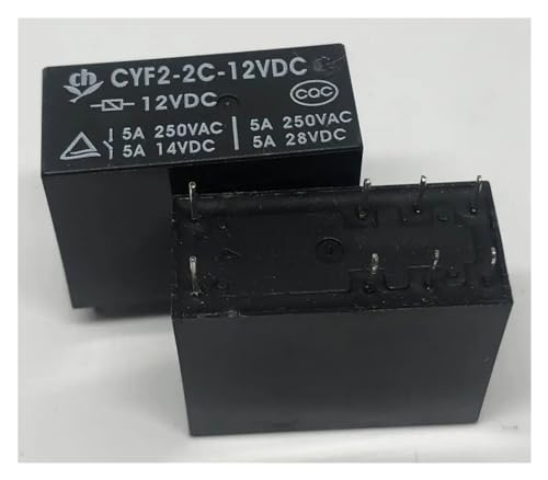 Relé CYF2-2C-12VDC de 8 pines para proyectos de robótica y domótica casera 2