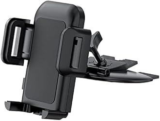 Cell Phone Holder for Car, CD Slot Car Phone Mount, One Button Release Easy Installation CD Player Car Phone Holder Mount Compatible with iPhone 17 16 15 14 13 12 Pro MAX Galaxy S25 S20 S20+ S10
