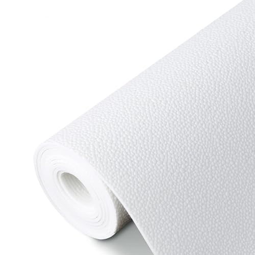 Image of WochiTV Shelf Liner for Cabinets, Drawer Non Adhesive Non Slip Foam Mat for Kitchen, Pantry, Bathroom, Cupboard, Garage, Closet, Shelves, Drawer, Tool Box, White 11.8 x 59 inches