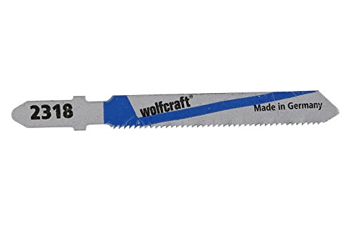 Preisvergleich Produktbild wolfcraft 2 Stichsägeblätter breit HSS I 2318000 I Länge 50 mm