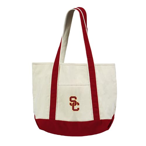 Northwest USC Trojans NCAA Canvas Tote with Colored Strap