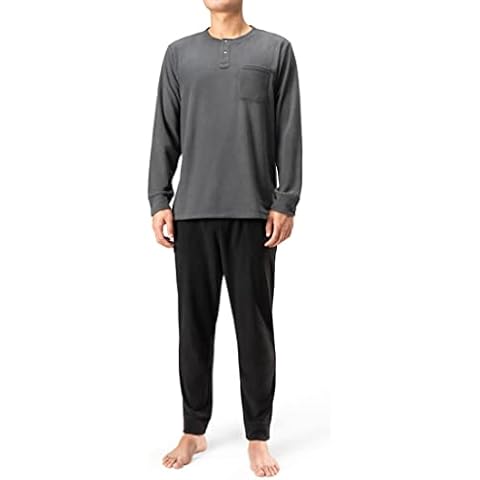 DAVID ARCHY Men's Soft Fleece Pyjamas Set Cover