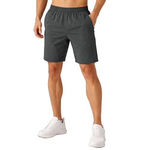Image of NINQ Workout Half Pant for Man | Gym Shorts for Men with Drawstring Waist & 2 Zipper Pockets | Stylish Lightweight Shorts Pant for Men Sports