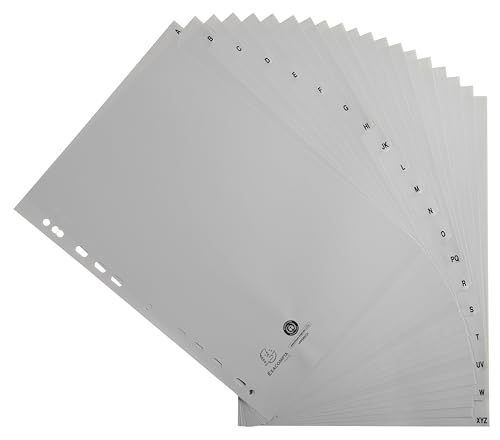 Intercalaires A4 plastique gris Exacompta pour ne plus perdre vos papiers - 2