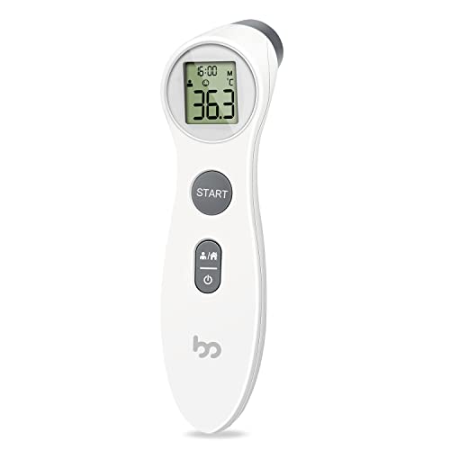 Image of Forehead Thermometer for Adults and Kids, Digital Infrared Thermometer for Home with Fever Alarm, FSA HSA Eligible,1s Reading and 3-Color Indicator, No-Touch, Accurate (Grey)