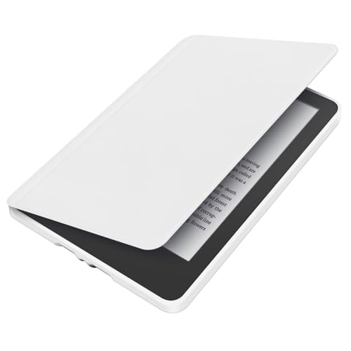 Snap-On-Schutzhülle mit Auto Wake/Sleep für Kindle Paperwhite 10. Generation 6 (2018) - Klare Rückseite Weiß