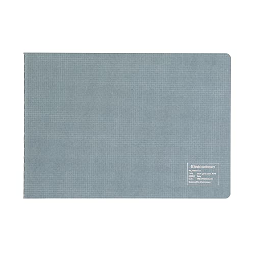 Carnet de notes A5W kleid 8915-05 à grille gris horizontal de 2 mm