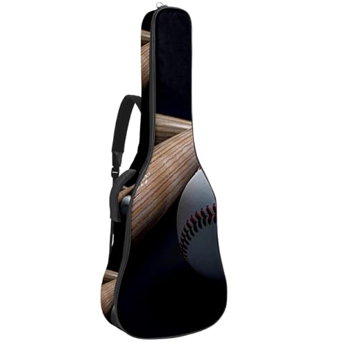 Sac guitare acoustique imperméable à doubles bretelles et grandes poches