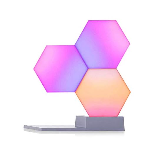 Cololight LED Panels (3er Pack) - Intelligente wechselnde Stimmungsbeleuchtung mit 16 Millionen RGB-Farben, funktioniert mit Alexa und Google Assistant, Polycarbonat, weiß