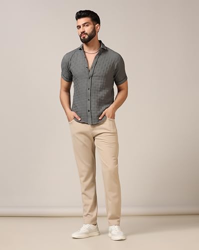 Image of TOPLOT Men's Regular Fit Casual Shirt
