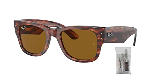 Ray-Ban RB0840S Mega Wayfarer Square Sunglasses for Men for WoMen + BUNDLE With Accessory Cleaning KIT2
