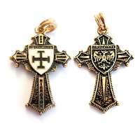 Cruz altgermanische Teutonia de 24 ct soluciona la falta de brillo en tu vitrina
