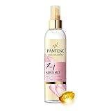Pantene Hair Oil and Heat Protection Spray, Leave In Conditioner Detangling Hairspray Treatment With Biotin, Tames Frizz and Protects Against Split Ends, 145ml