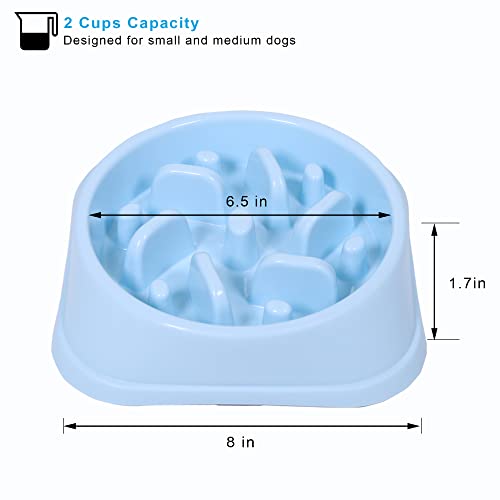 UPSKY Slow Feeder 2 Pack Dog Bowls Non Slip Puzzle Bowl Interactive Bloat Stop Dog Bowl Anti-Choking Dog Bowl - Image 3