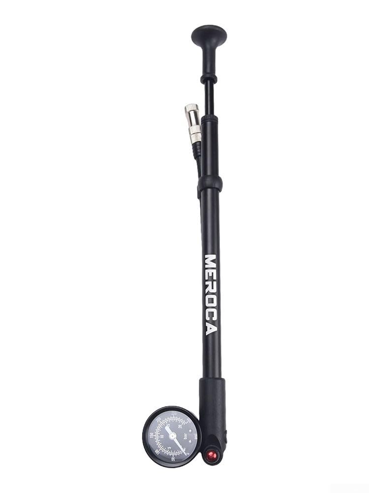 Pompa ad alta pressione, in lega di alluminio, per bicicletta, ammortizzatore, 300 psi, portatile, mini pompa per bicicletta