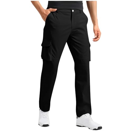 Mens Cargo Hiking Pants Casual Golf Pants Slim Fit Sweatpants Work Dress Casual Pant Outdoor Tactical Safari Clothes