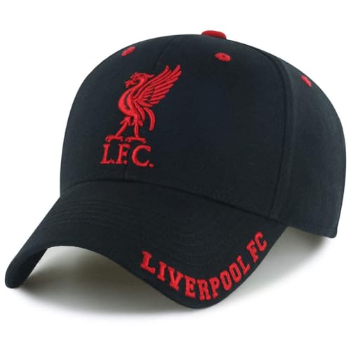 Liverpool FC Unisex Adult Mass Frost Snapback Cap (One Size) (Black/Red)