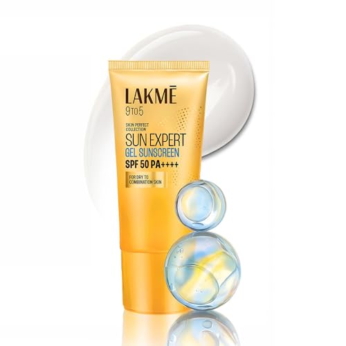 Image of Lakmē Water Light Gel In-Vivo tested SPF 50 PA++++ Sunscreen with Niacinamide For Oily Skin, With New-Age UV Filters, Boosts Glow, Reduces Dullness & Dark Spots 50g
