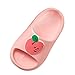L❤ttle Kinder Cosplay Slip On Urlaub Party Schlafzimmer Pool Schuhe Hausschuhe Kinder Cartoon Baby Jungen Kleinkind Hausschuhe Obst 3D Hai Kissen Slide Sandalen für drinnen & draußen (Rosa, 2-3 Jahre)