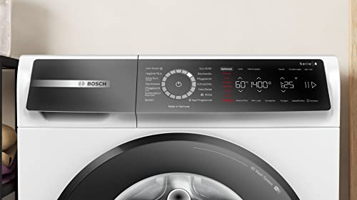 Bosch Hausgeräte WGB244040 Serie 8 Slimme wasmachine, 9 kg, 1400 rpm, Made in Germany, Active Water Plus maximale energie- en waterbesparing, Iron Assist stoom om te ontkreuken, mini-lading - Afbeelding 3