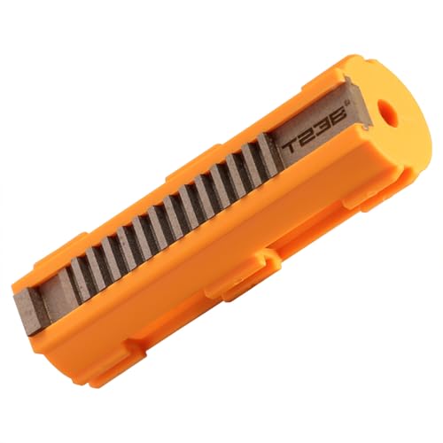 T238-AEG Piston Rack Pro Edition, Compatible with Airsoft AEG Ver.V2/V3 Gearbox Upgrade Kit Set for M4/AK/MP5/G36/P90/AUG/VECTOR, and Other Compatible Models(Orange)