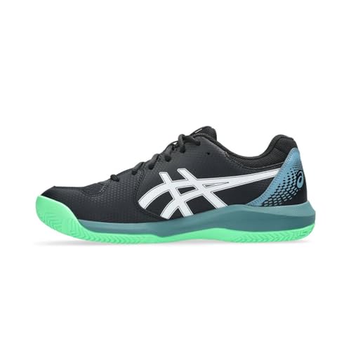 Asics 1041A414-003 Gel-Dedicate 8 Padel Tennis Shoes for Men, Size 44 EU, 003 Black/Vital Green