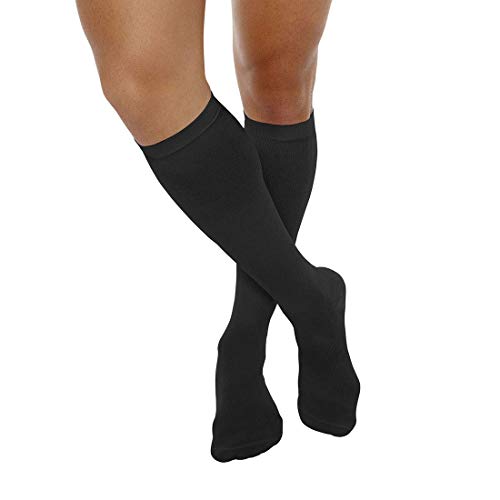 Kit com 3 Meias 3/4 Média Compresão, Kendall, Masculino, Preto, G