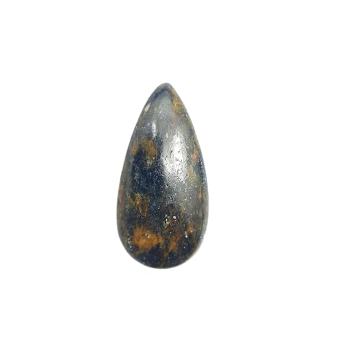 Kyanite naturelle en poire 52 ct cabochon 36x18mm pour création de bijoux